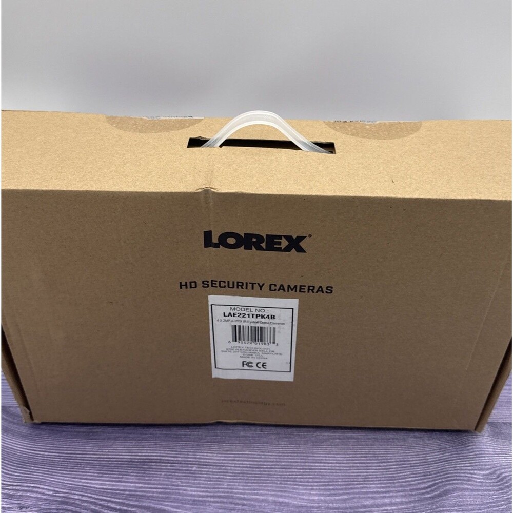 Set of 4 Lorex 2MP A-MPX IR Eyeball Dome Cameras Model LAE221TPK4B - NEW SEALED